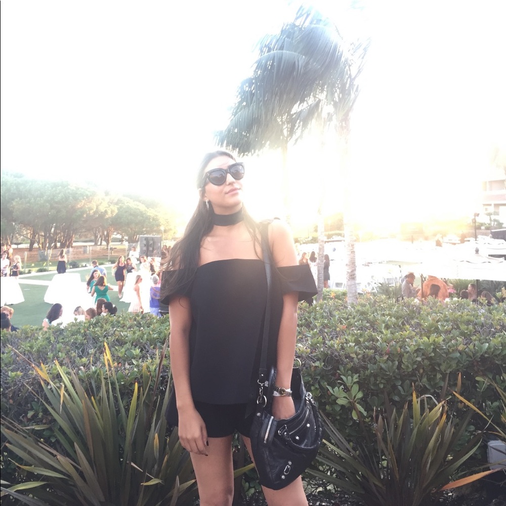 C/MEO Collective black romper